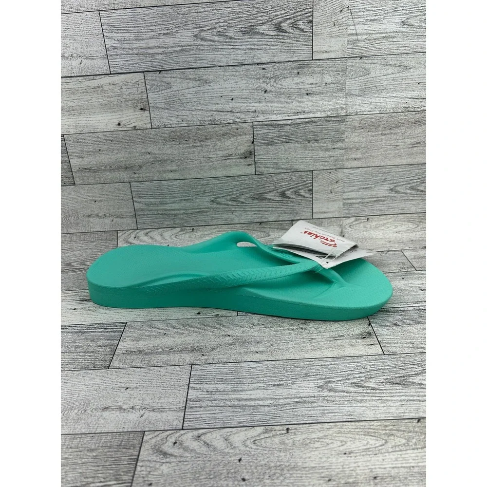 Archies Arch Support Flip Flops Mint Green Men 10 Women 11 Orthotic‎ Sandals NEW